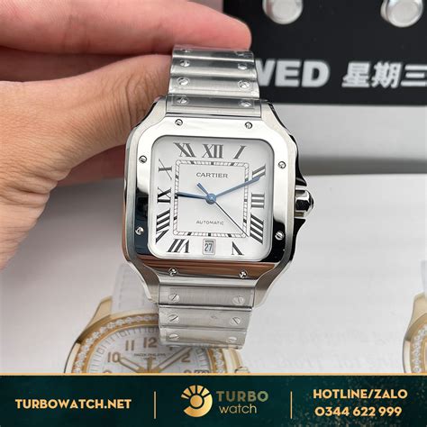 replica cartier santos 100 fake vs real|cartier santos watch true value.